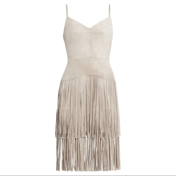 BCBGMaxAzria ‘Evin’ fringe nude dress - Picture 3 of 5